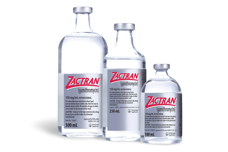 Zactran Product Bottles