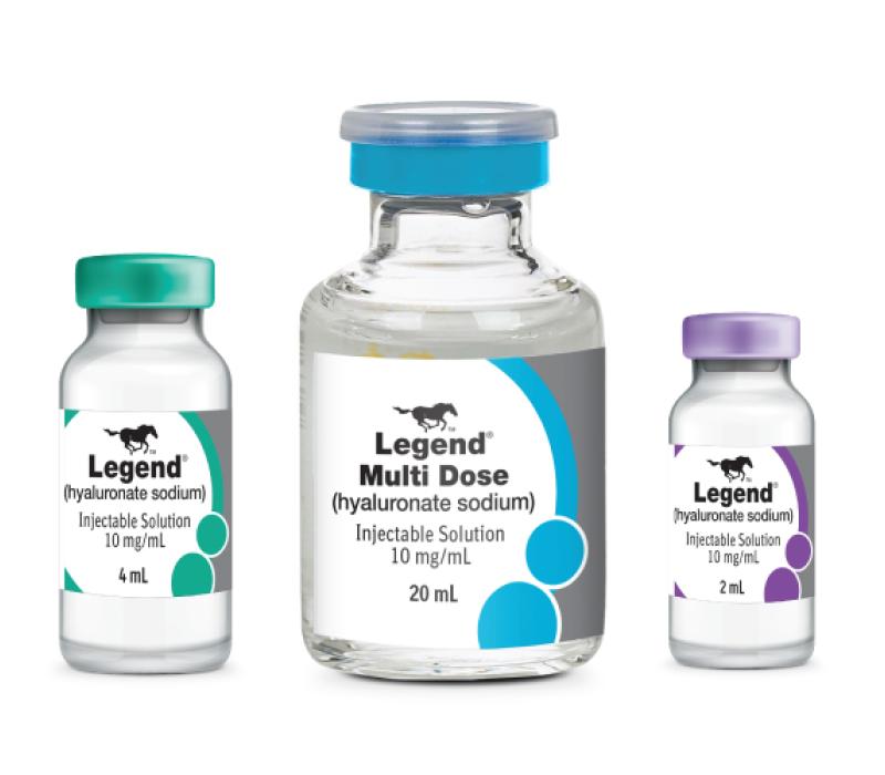 Legend product bottles in different dose sizes