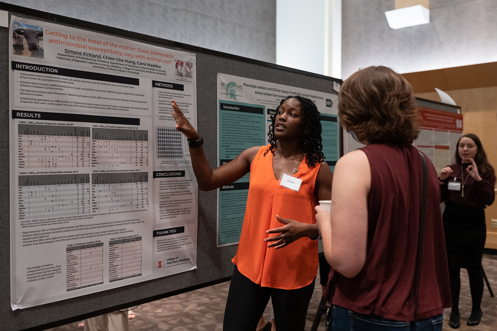Scholars share their research at the 2022 National Veterinary Scholarship Symposium.
