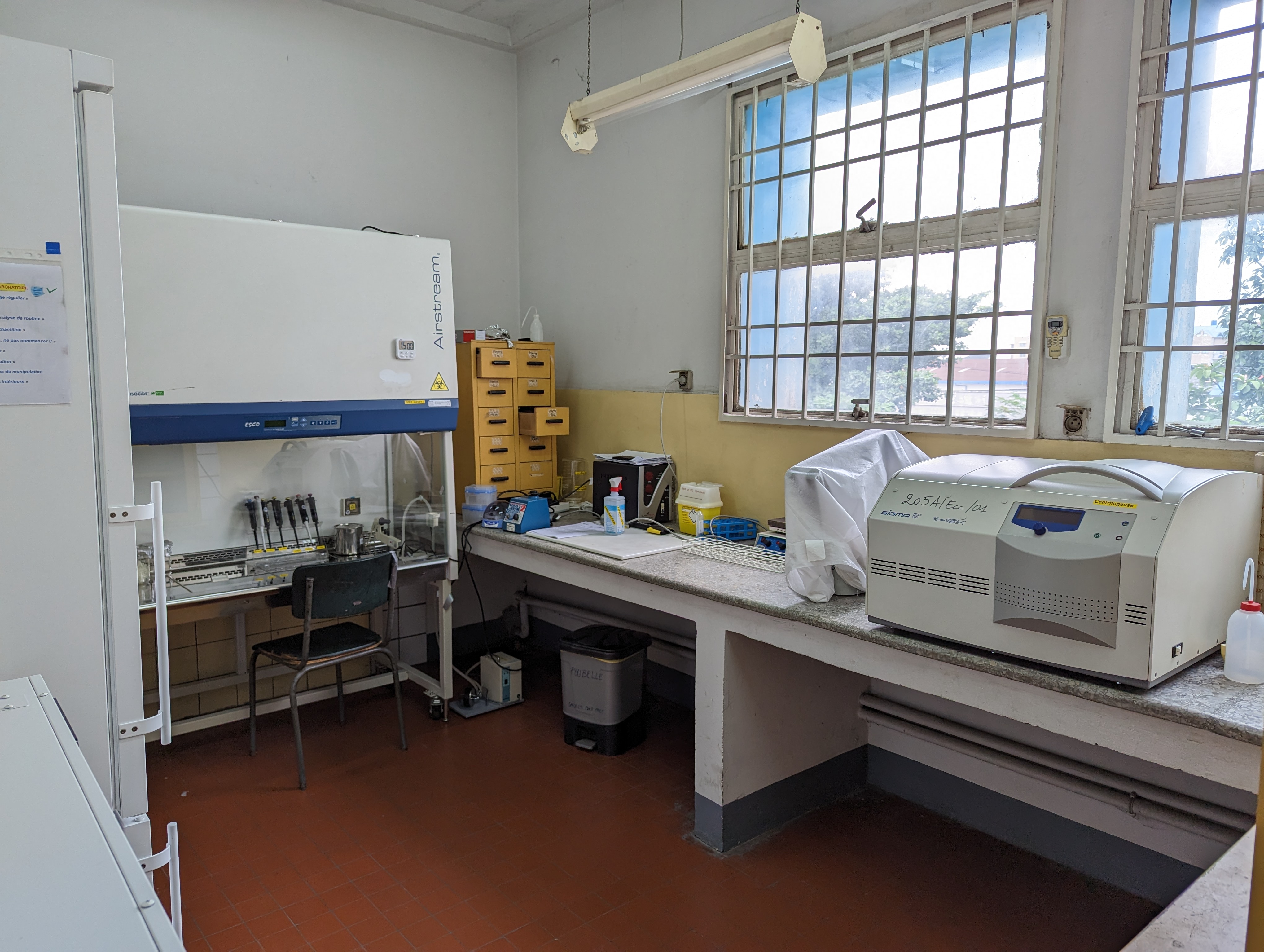 Laboratory in Kinshasa