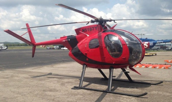 Helicopter used to distribute Raboral V-RG